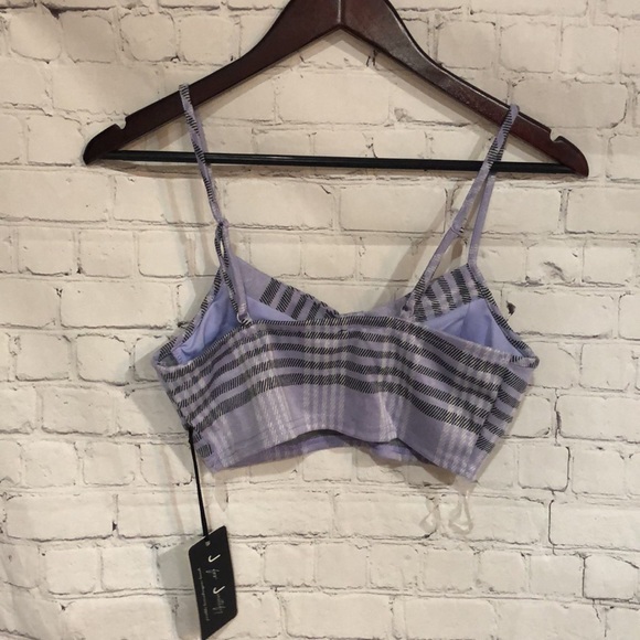 3/$15 SALE 💫 NWT J is for Justify Purple Plaid Crop Top - Picture 3 of 6